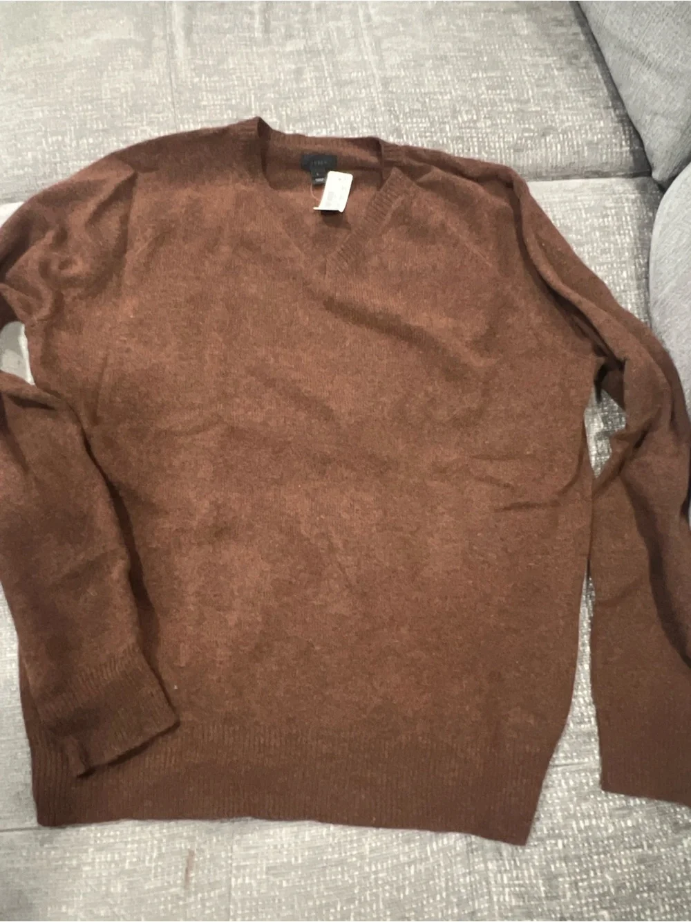 J. Crew Men's Chestnut Brown Crewneck Sweater. J8